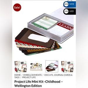Project Life Childhood Mini Kit Wellington Edition Scrapbooking Cards